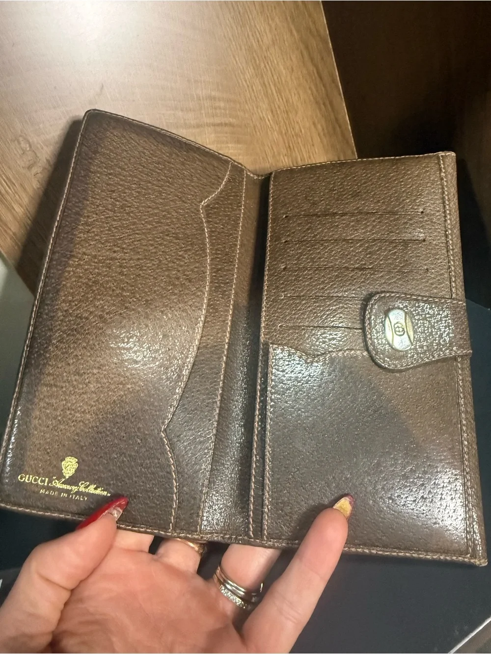 Vintage 1970s Gucci Accessory Collection GG Supreme Continental Wallet - Picture 11 of 14